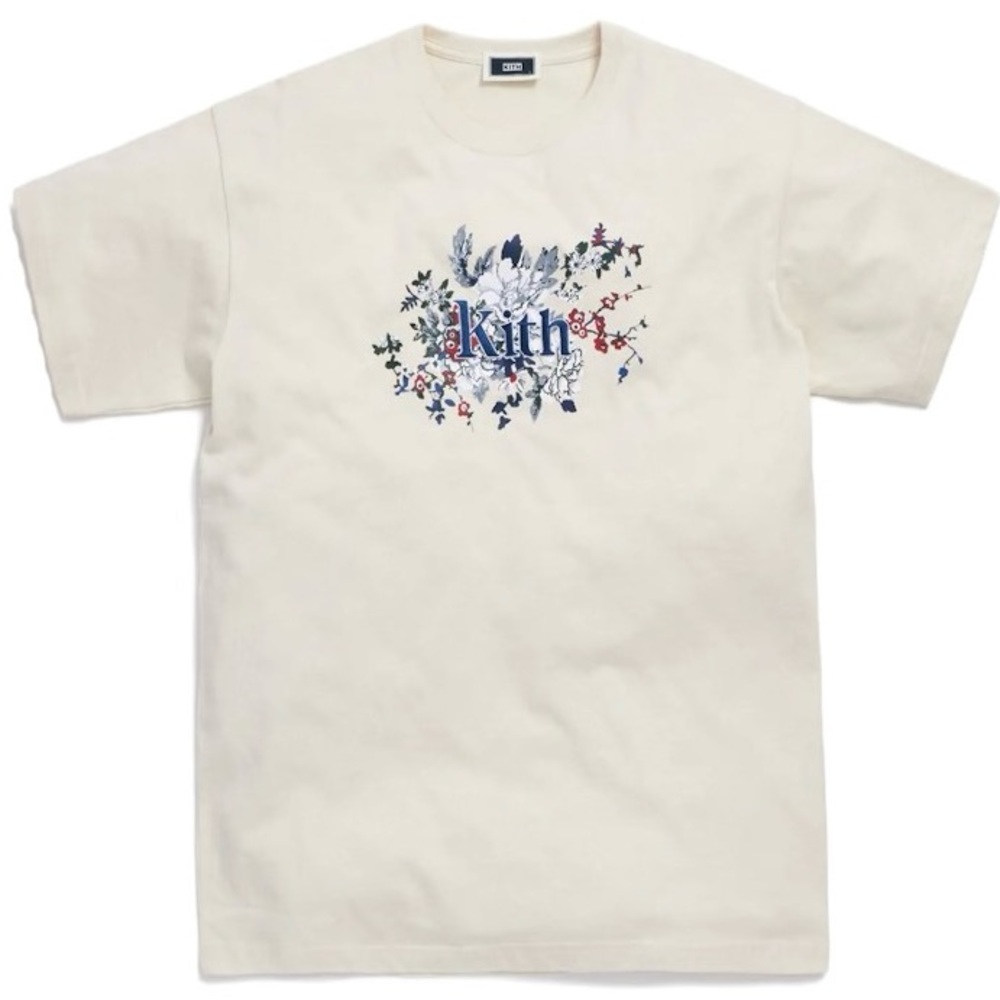 Kith Floral Serif Tee Size Medium